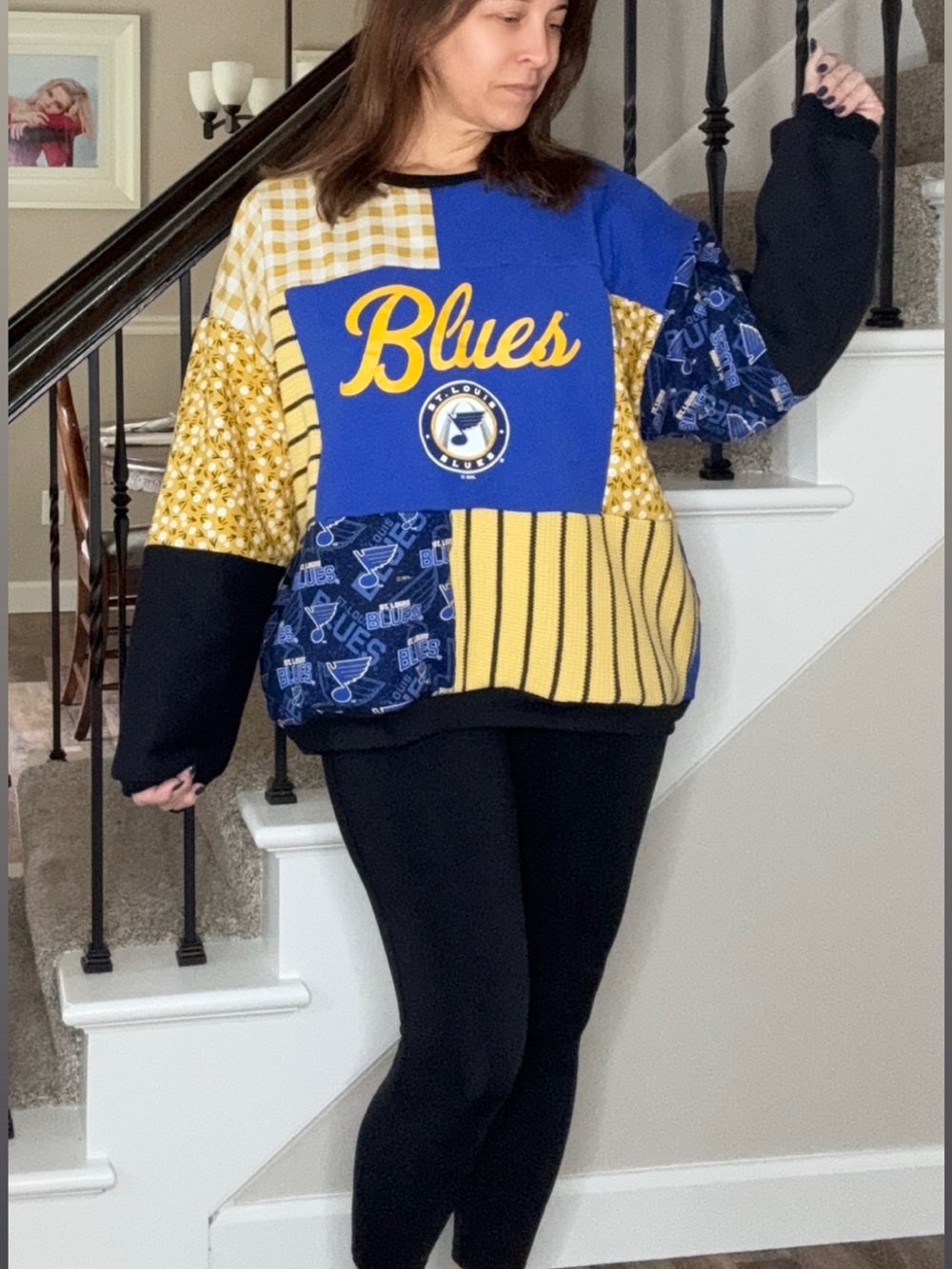 The Blue Note Patchwork Crewneck